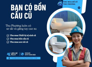Bạn có bồn cầu cũ? Chúng tôi có xe tải và găng tay cao su