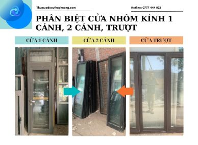 phân biệt cửa nhôm kính