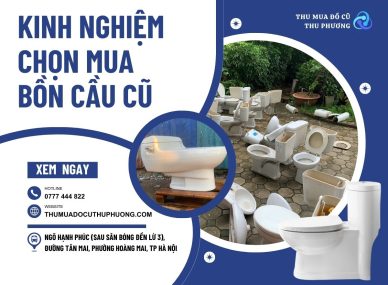 kinh nghiệm chọn mua bồn cầu cũ