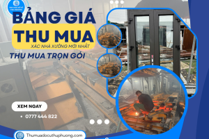 bảng giá thu mua nhà xưởng