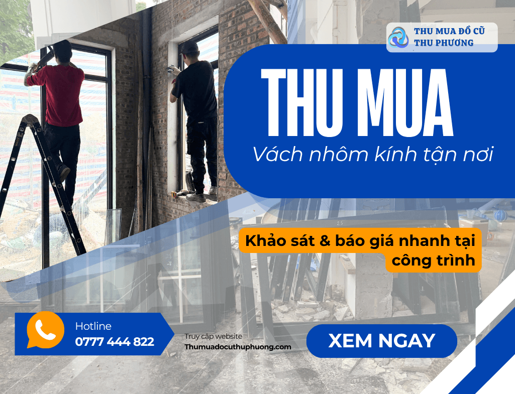 thanh lý vách nhôm kính
