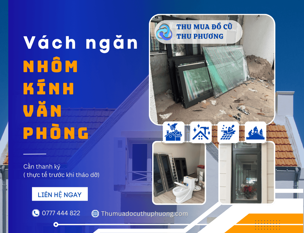 thanh lý vách nhôm kính