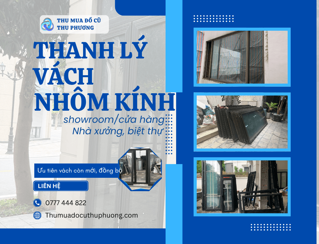thanh lý vách nhôm kính