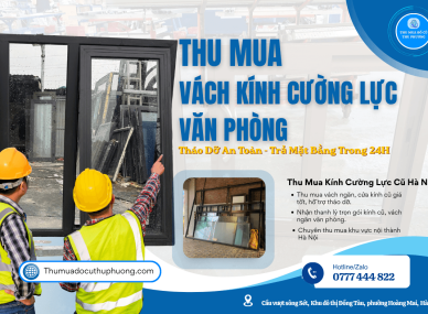 thu mua vách kính cường lực văn phòng